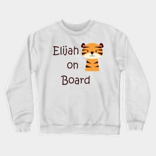 Elijah on board sticker Crewneck Sweatshirt